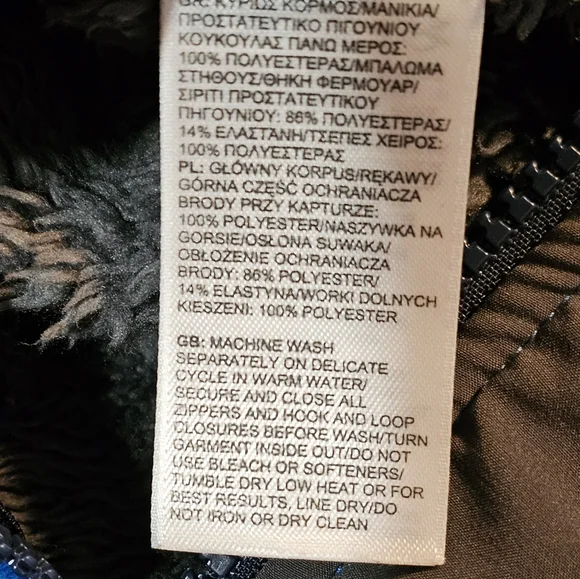 The North Face Jacket TNF Denali Hoodie Fleece Sherpa Lined Blue Kid's Size 4T - Picture 7 of 7